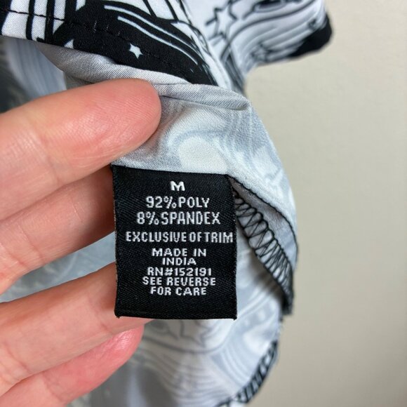 Just Attitude Rise Above Anime Comic Print Button Up Shirt Size Medium - Picture 6 of 6